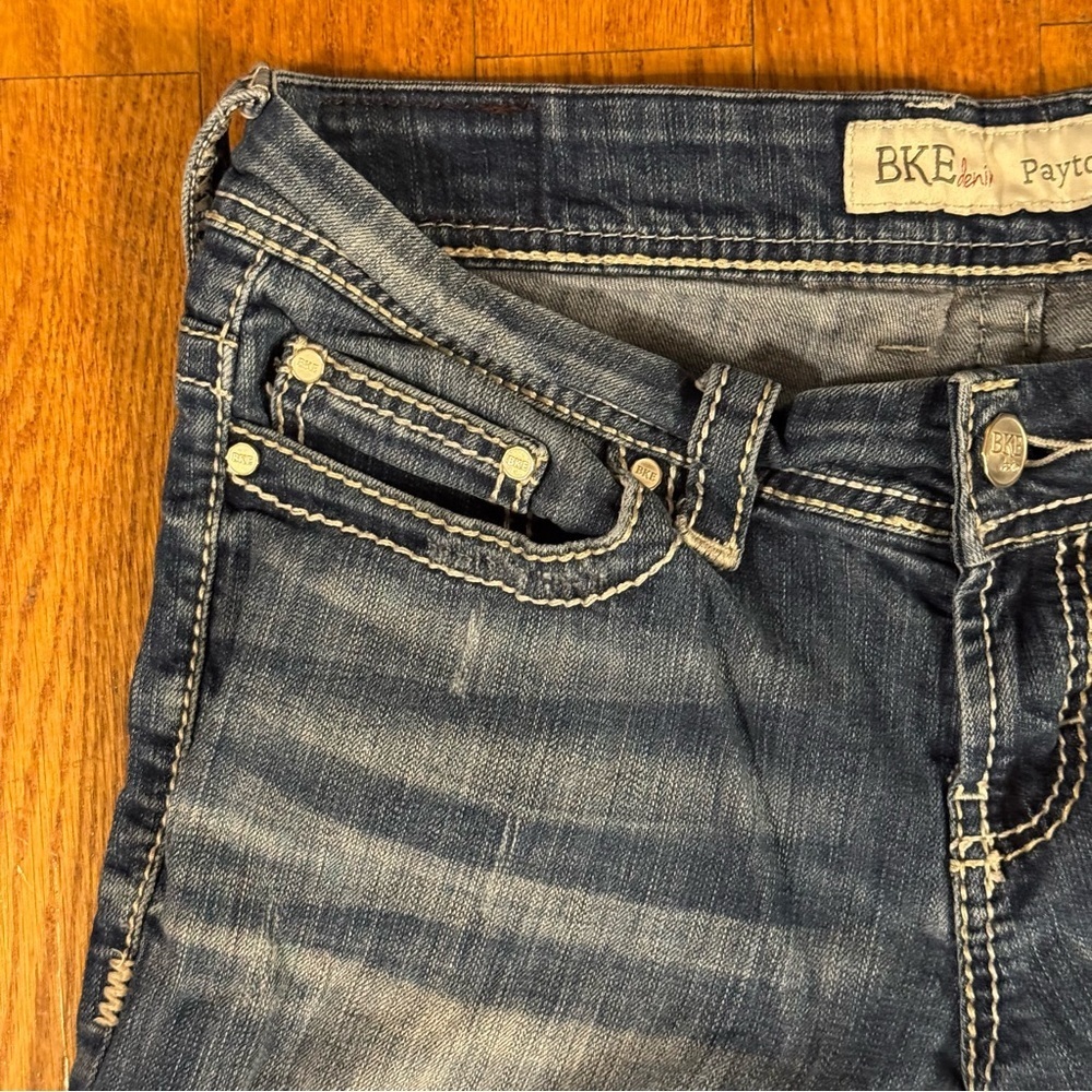 BKE Blue Boot Cut Jeans Womens Size 29L - Picture 4 of 6
